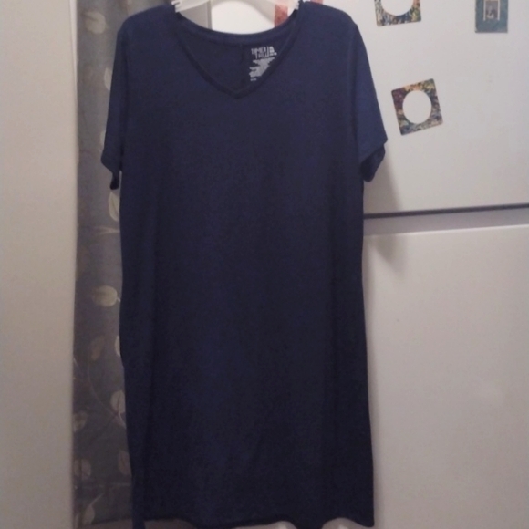 Women's Time and Tru Color Blue Cove Dress size XL/XG(16-18). - Picture 2 of 4
